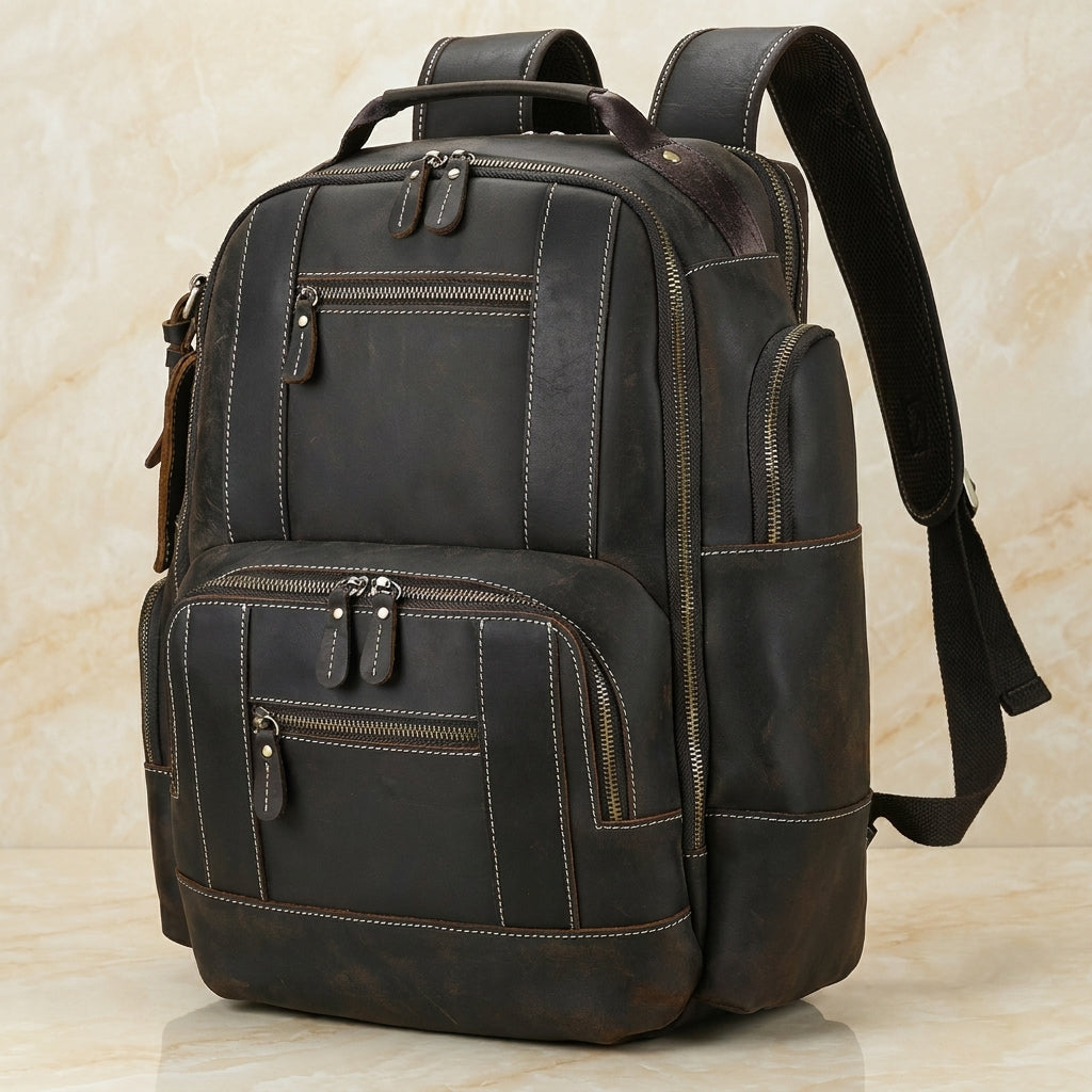 Outrider – Crazy Horse Leather Backpack
