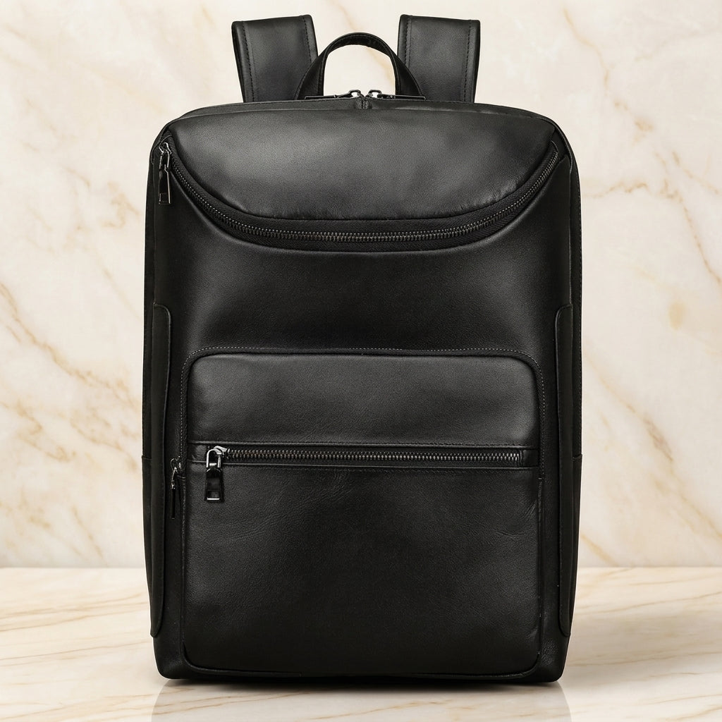 Valenzo – Full-Grain Leather Laptop Backpack