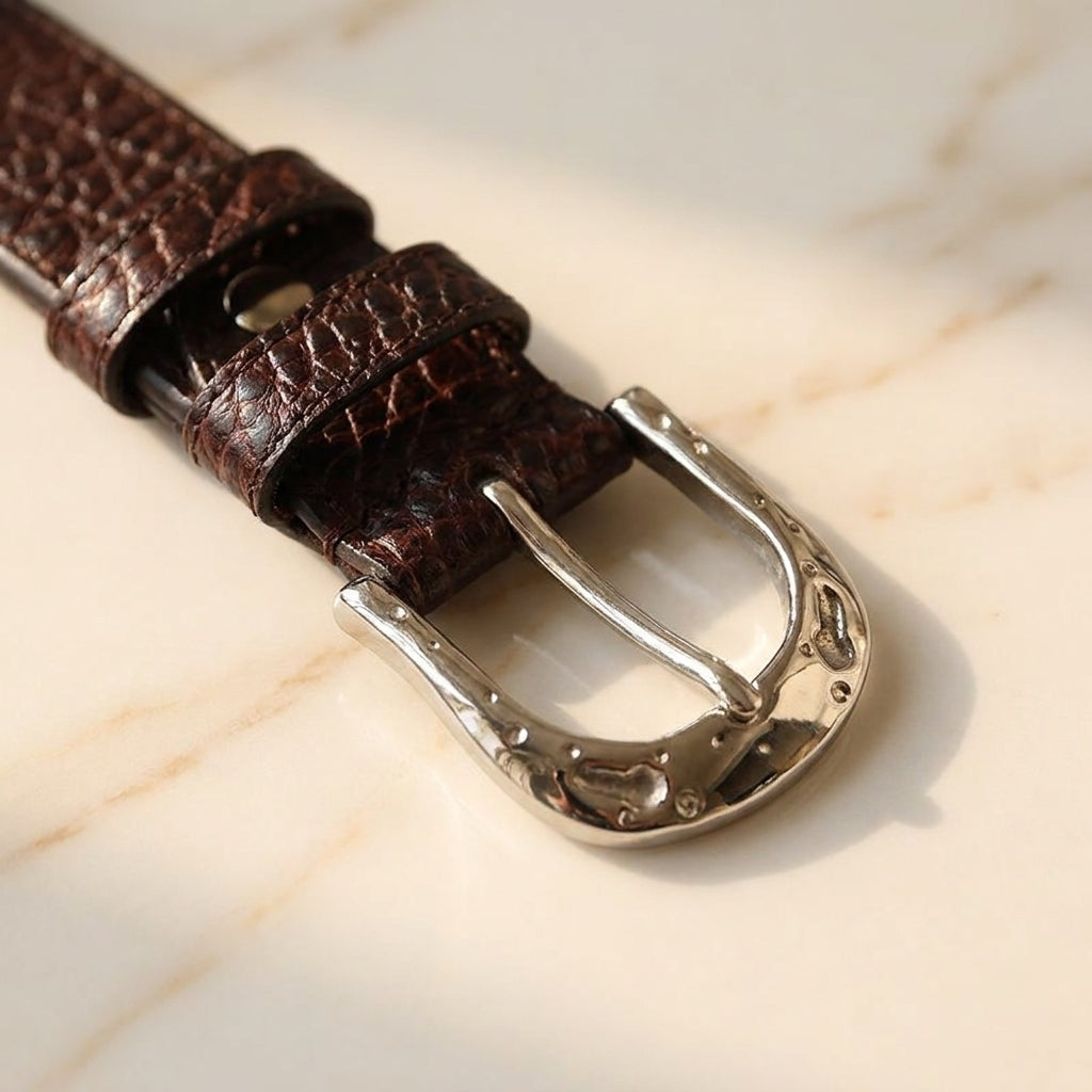 Gravello – Textured Grain Leather Belt