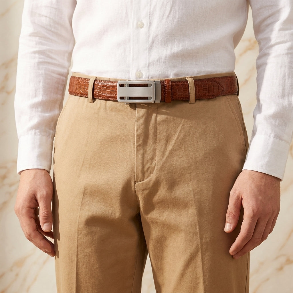 artello-crocodile-embossed-leather-belt