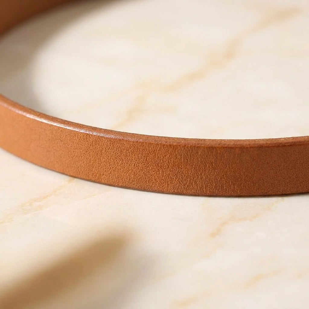 Corsini – Slim Pin Buckle Leather Belt
