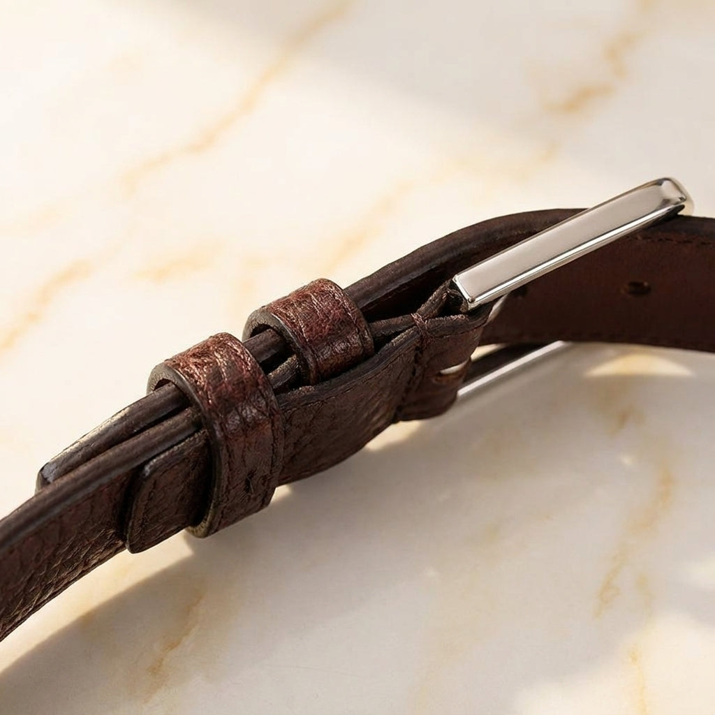 Gravello – Textured Grain Leather Belt